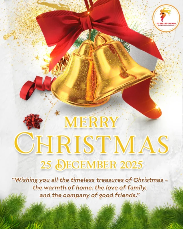 Natal terasa lebih hangat saat dinikmati bersama ✨Selamat Hari Natal, semoga damai dan bahagia selalu menyertai 🎄🤍-----DC Grilled Chicken📍Jl. Bintaro Permai No.29, RT.6/RW.1, Bintaro, Kec. Pesanggrahan, Kota Jakarta Selatan, Daerah Khusus Ibukota Jakarta 12330Jam operasional:⏰09.00-19.00📱Pemesanan via Whasapp:0813-1820-753✅Tersedia di Shopeefood, Grabfood, dan Gofood#dcgrilledchicken #kulinerbintaro #jakartakuliner