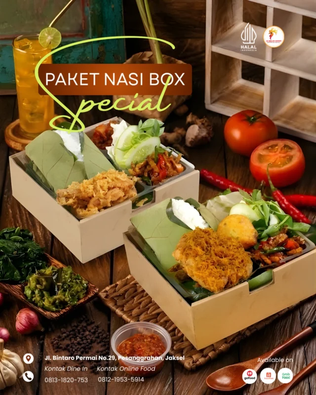 Nikmati kelezatan Nasi Box Jati dengan dua pilihan lauk istimewa: Ayam Goreng Kremes yang renyah atau Ayam Suwir Bumbu yang kaya rempah. Dilengkapi dengan sambal pedas, tempe orek manis, dan lalapan segar, sajian ini menghadirkan perpaduan rasa yang tak terlupakan. Cocok untuk makan siang atau acara spesialmu bahkan untuk acara ramean!”

Yuk, pesan sekarang sebelum kehabisan!

DC Grilled Chicken 

🏠 Jl. Bintaro Permai No.29, Pesanggrahan, Jaksel 

📲 Order WA: 0813-1820-753 🟢 GrabFood | 🟢 GoFood | 🟠 ShopeeFood

#nasiboxjati #kulinerindonesia #menumakansiang #makananenak #nasitumpeng